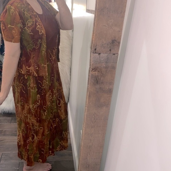 Graphics vintage maxi dress size small - Picture 1 of 9